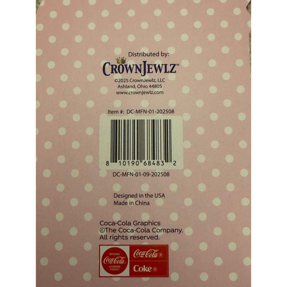 Diet Coke Girly 16 Oz Glass Tumbler Notepad & Sticker Bundle NWT - Picture 10 of 10